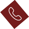 Phone icon on a red background