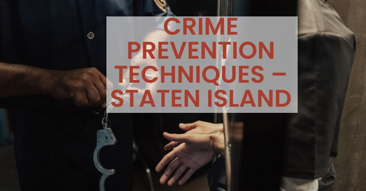 Handcuffs demonstrate crime prevention techniques.