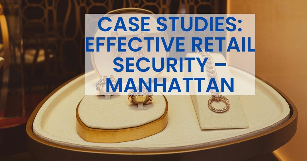 Jewelry display showcasing pieces in Manhattan
